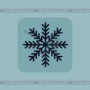 Pale blue winter icon - vector image