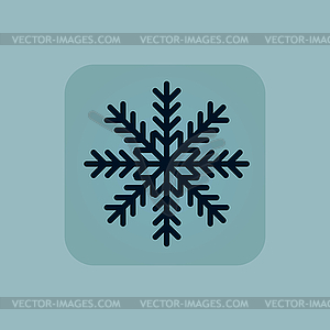 Pale blue winter icon - vector image