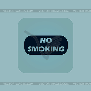 Pale blue NO SMOKING icon - vector image