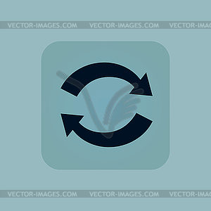 Pale blue exchange icon - vector image