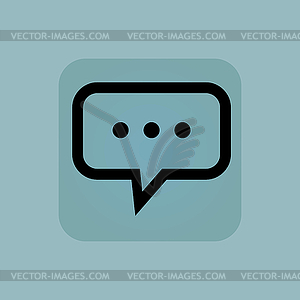 Pale blue typing icon - vector clipart