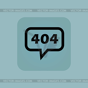 Pale blue error 404 message - vector clip art