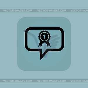 Pale blue first place message - vector clipart