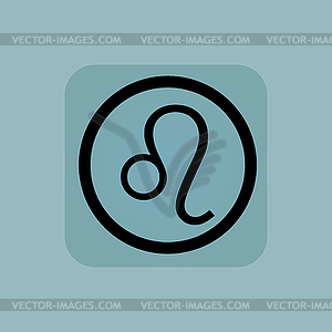 Pale blue Leo sign - vector clipart