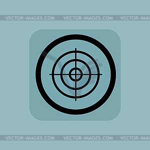 Бледно-голубой Цель знак - векторизованное изображение