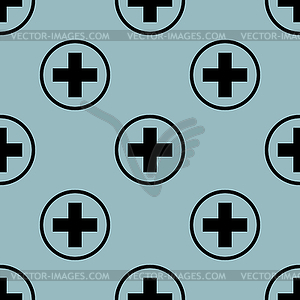 Pale blue medical pattern  - vector image