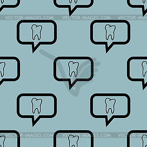 Pale blue tooth message pattern - vector clipart