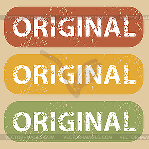 Vintage ORIGINAL stamp set - royalty-free vector image