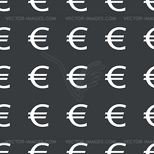 Straight black euro pattern - vector clip art