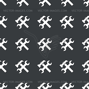 Straight black repairs pattern - vector clipart / vector image