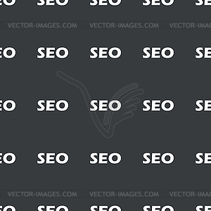 Straight black SEO pattern - vector clipart