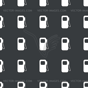 Straight black gas station pattern - vector clip art