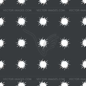 Straight black starburst pattern - vector image