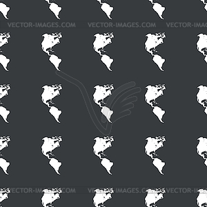 Straight black America pattern - vector clip art