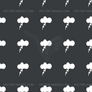 Straight black thunderstorm pattern - vector clipart