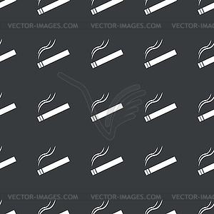 Straight black smoking pattern - vector clipart / vector image