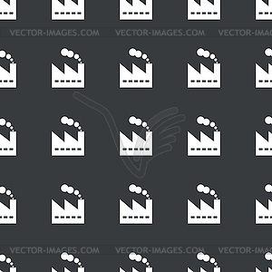 Straight black factory pattern - vector image