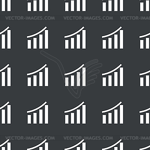 Straight black bar graphic pattern - white & black vector clipart