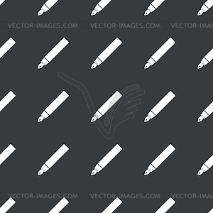 Straight black ink pen pattern - vector image