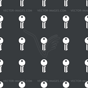 Straight black key pattern - vector clip art