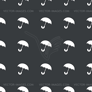 Straight black umbrella pattern - vector image