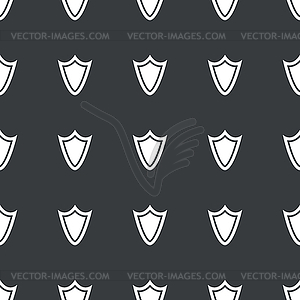 Straight black shield pattern - vector clipart