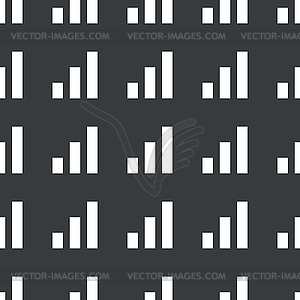 Straight black volume scale pattern - vector clip art