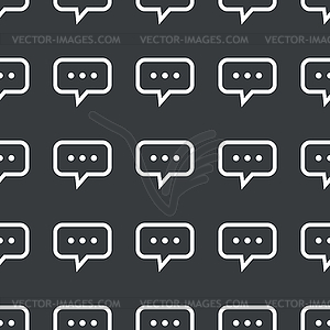 Straight black typing message pattern - vector clip art