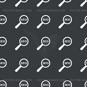 Straight black SEO search pattern - vector image