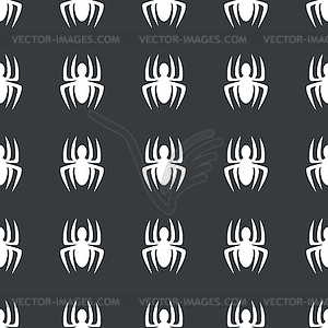 Straight black spider pattern - vector image