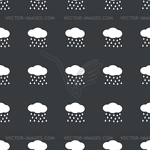 Straight black rain pattern - vector image