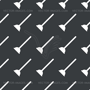 Straight black plunger pattern - vector clipart