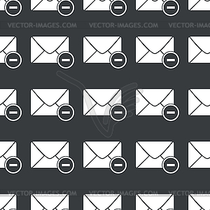 Straight black remove letter pattern - vector clipart