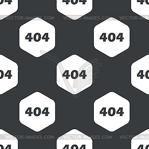 Ошибка черный шестиугольник 404 модель - рисунок в векторе