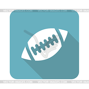 Rugby icon, square - vector clipart