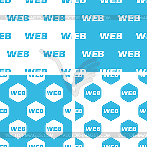 WEB patterns set - vector clip art