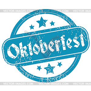 Oktoberfest round rubber stamp - vector clipart / vector image