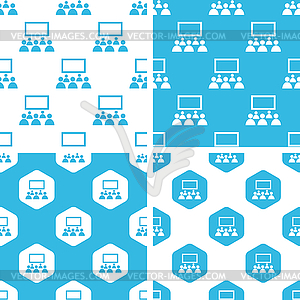 Cinema patterns set - vector clip art