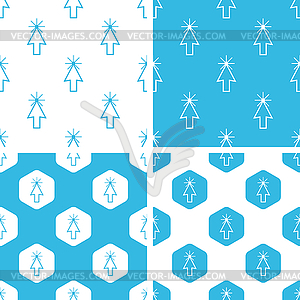 Arrow cursor patterns set - vector clip art