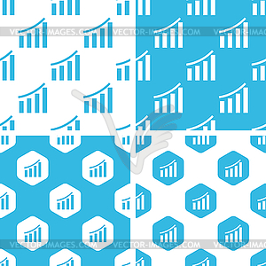 Bar graphic patterns set - vector clip art