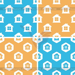 House pattern set, - vector clipart / vector image