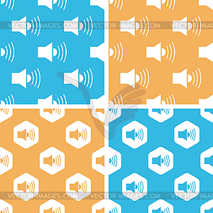 Loudspeaker pattern set, - vector clipart