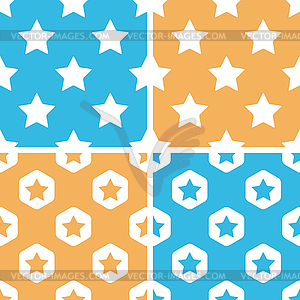 Star pattern set, - vector image