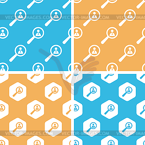 User details pattern set, - vector clipart / vector image