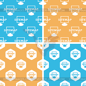 Sitemap pattern set, - vector image