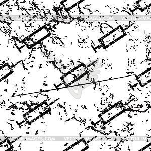 Syringe pattern grunge, monochrome - vector clipart