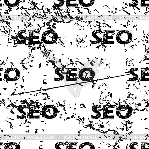 SEO pattern grunge, monochrome - vector clip art