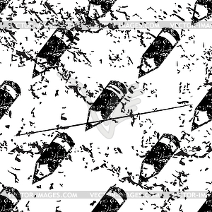 Pencil pattern, grunge, monochrome - vector clipart / vector image