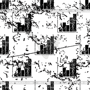 Graphic pattern, grunge, monochrome - vector image