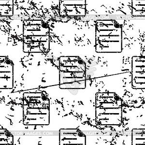 Document page pattern, grunge, monochrome - vector clip art